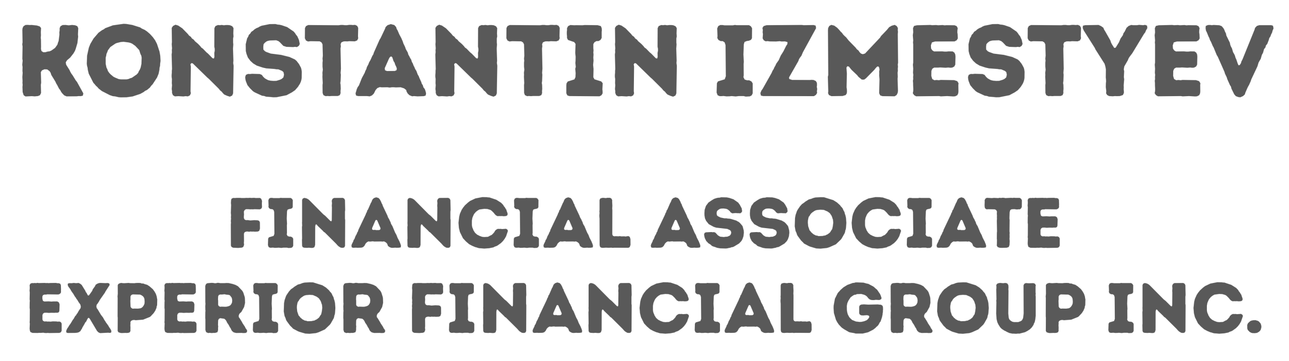 Konstantin Izmestyev - Financial Associate